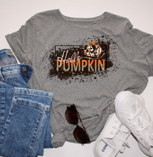 Load image into Gallery viewer, Hello Pumpkin Grey T-Shirt