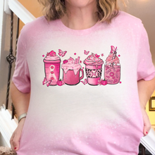 Load image into Gallery viewer, Breast Cancer Coffee Drinks Tops