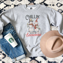 Load image into Gallery viewer, Chillin with my Snowmies Sweatshirt
