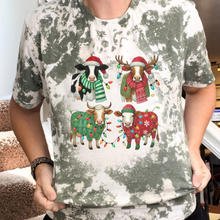 Load image into Gallery viewer, 4 Christmas Cows Shirt
