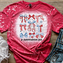 Load image into Gallery viewer, 9 Patriotic Coquette Bows T-shirt