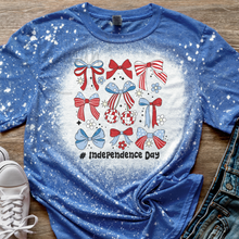Load image into Gallery viewer, 9 Patriotic Coquette Bows T-shirt