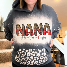 Load image into Gallery viewer, Christmas Name Top - Buffalo Plaid & Leopard