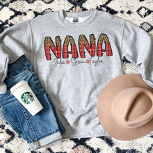 Load image into Gallery viewer, Christmas Name Top - Buffalo Plaid & Leopard