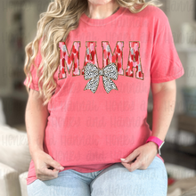 Load image into Gallery viewer, Mama Brushstroke Dalmatian Bow Valentine Shirt