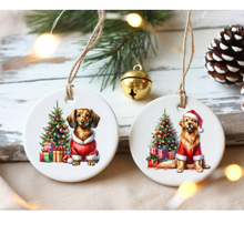Load image into Gallery viewer, Christmas Dog Ornament