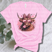 Load image into Gallery viewer, Highland Cow Valentine Shirt