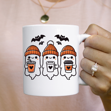 Load image into Gallery viewer, 3 Ghosts with Coffee - Coffee Mug