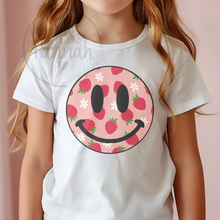 Load image into Gallery viewer, Strawberry Smiley YOUTH T-Shirt