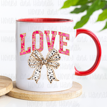 Load image into Gallery viewer, Loved Dalmatian Bow Valentine Coffee Mug