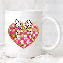 Load image into Gallery viewer, Disco Heart Valentine Coffee Mug