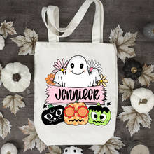 Load image into Gallery viewer, Trick or Treat Tote Bags