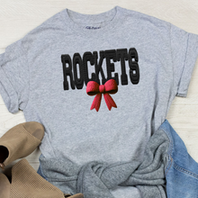 Load image into Gallery viewer, Faux Yarn Red Bow Rockets