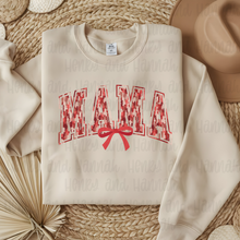 Load image into Gallery viewer, Mama Red Brushstroke Bow Valentine Shirt