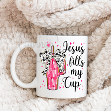 Load image into Gallery viewer, Jesus fills my cup Coffee Mug
