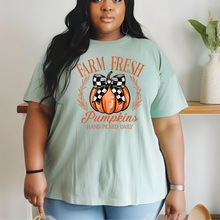 Load image into Gallery viewer, Farm Fresh Pumpkins - Comfort Colors T-shirt