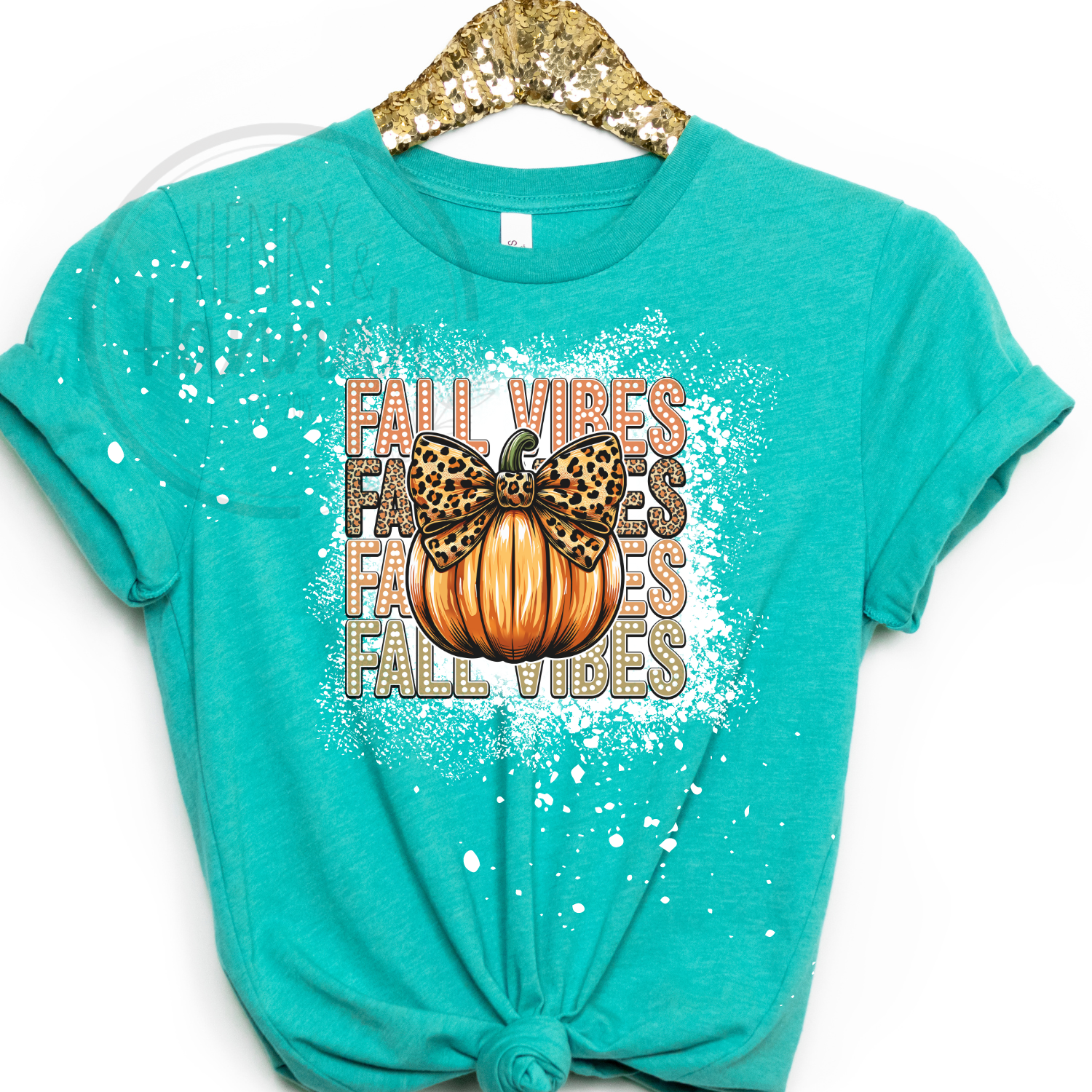 Halloween Pumpkin T-Shirt - Fall Thanksgiving Graphic Tee With Leopard & Flannel Prints | Cream Color, S-XXL