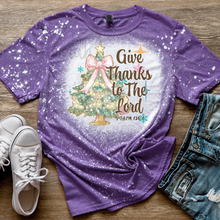 Load image into Gallery viewer, Give Thanks to the Lord Christmas Tree Shirt