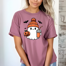 Load image into Gallery viewer, Cute Ghost Coffee - Comfort Colors T-shirt