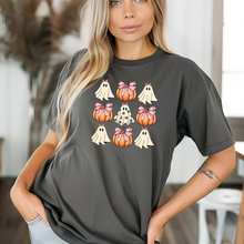 Load image into Gallery viewer, Ghosts and Pumpkins - Comfort Colors T-shirt