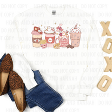 Load image into Gallery viewer, Coffee Drinks Valentine Shirt