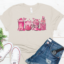 Load image into Gallery viewer, Breast Cancer Coffee Drinks Tops