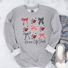 Load image into Gallery viewer, Custom Football Coquette Bow Shirt