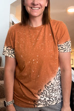 Load image into Gallery viewer, Fall Leopard Leaves Splash T-shirt