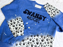 Load image into Gallery viewer, 8 - Swaney Splash -Black Paws Sweatshirt