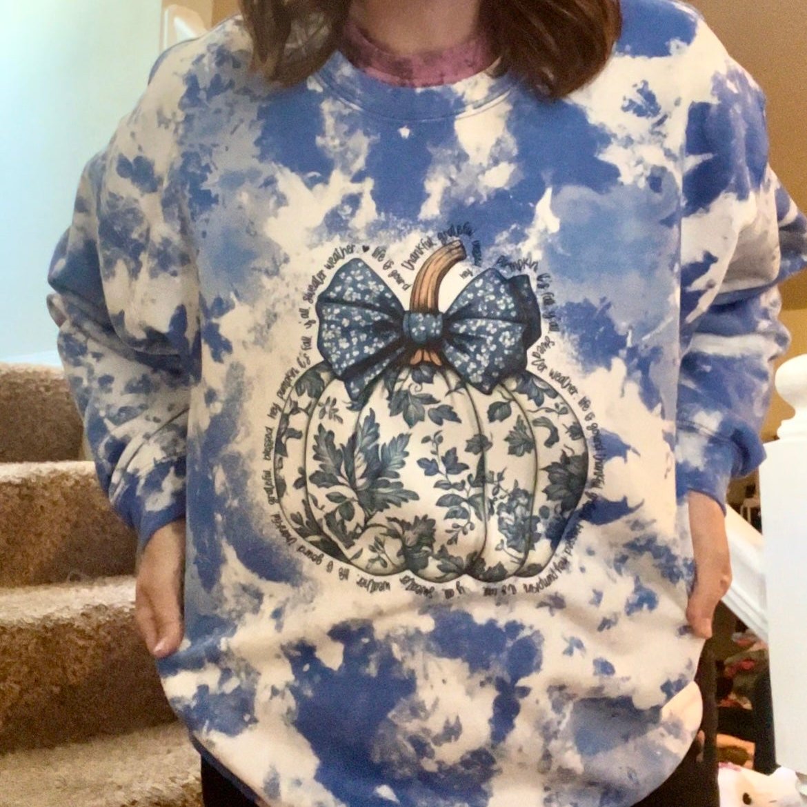 Blue Pumpkin Double Bleached Sweatshirt