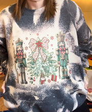 Load image into Gallery viewer, Nutcracker Tree Distressed Charcoal Sweatshirt