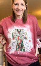 Load image into Gallery viewer, Red Cross Christmas with Snowflake Sleeves Sweatshirt