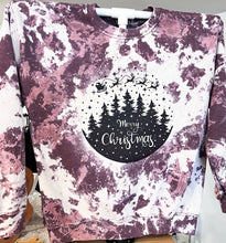 Load image into Gallery viewer, Maroon Merry Christmas Double Bleach Sweatshirt