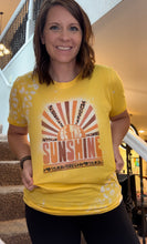Load image into Gallery viewer, Be the Sunshine Yellow Leopard T-shirt