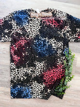 Load image into Gallery viewer, Red White Blue Black Leopard Bleached T-shirt