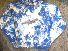 Load image into Gallery viewer, Double Bleached Snowflakes - Royal Blue Sweatshirt