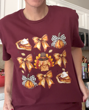 Load image into Gallery viewer, Turkey Bow Pumpkin Collage - Maroon