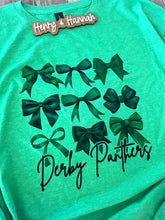 Load image into Gallery viewer, 23 - Derby Panthers Coquette Bow T-Shirt
