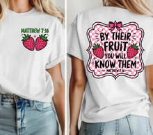 Load image into Gallery viewer, JULY CLUB - By Their Fruit you will know them Tshirt
