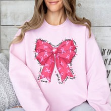 Load image into Gallery viewer, Coquette Bow Pink Out Breast Cancer Awareness