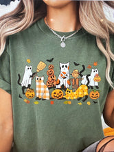 Load image into Gallery viewer, Halloween Cats- Comfort Colors T-shirt