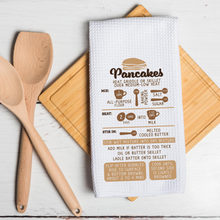Load image into Gallery viewer, Pancake Recipe Kitchen Tea Towel