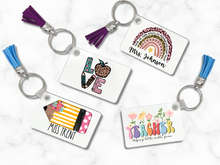 Load image into Gallery viewer, Personalized Teacher Keychain
