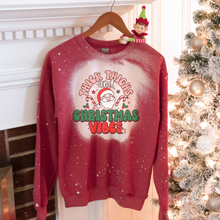 Load image into Gallery viewer, Thick Thighs and Christmas Vibes Sweatshirt