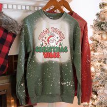 Load image into Gallery viewer, Thick Thighs and Christmas Vibes Sweatshirt