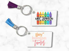Load image into Gallery viewer, Personalized Teacher Keychain