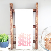 Load image into Gallery viewer, Retro Hoppy Easter Bunny Kitchen Tea Towel