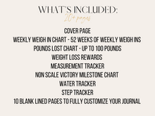 Load image into Gallery viewer, Digital Ultimate Printable Weight Loss Tracker