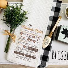 Load image into Gallery viewer, Dinner Rolls Recipe Kitchen Tea Towel