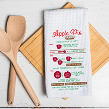 Load image into Gallery viewer, Apple Pie Recipe Kitchen Tea Towel
